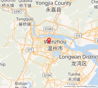 Map of Wenzhou, Zhejiang