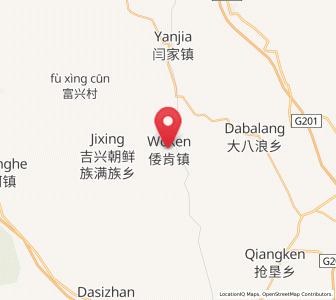 Map of Woken, Heilongjiang