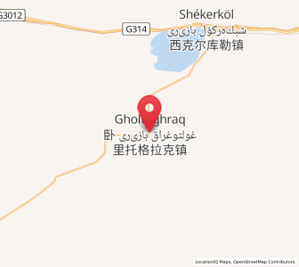 Map of Wolituogelake, Xinjiang