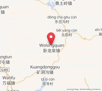 Map of Wolongquan, Liaoning