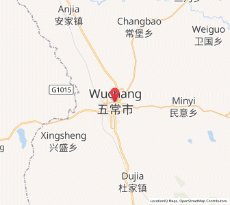 Map of Wuchang, Heilongjiang