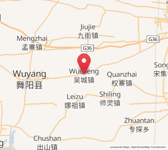 Map of Wucheng, Henan
