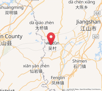 Map of Wucun, Zhejiang