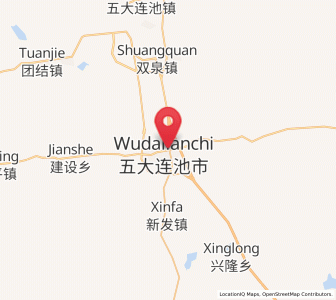 Map of Wudalianchi, Heilongjiang