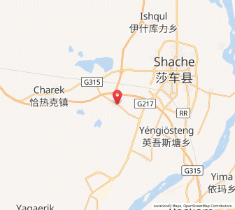 Map of Wudalike, Xinjiang