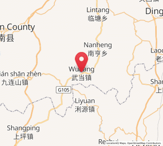Map of Wudang, Jiangxi
