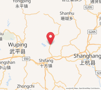 Map of Wudong, Fujian
