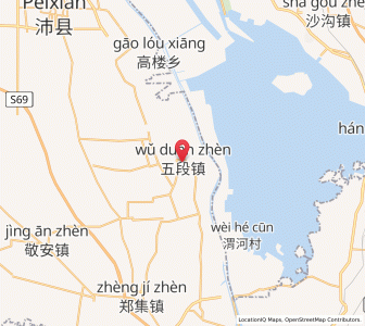 Map of Wuduan, Jiangsu