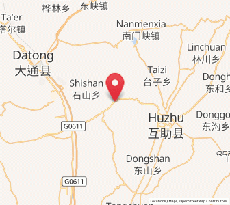 Map of Wufeng, Qinghai