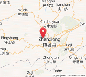 Map of Wufeng, Yunnan