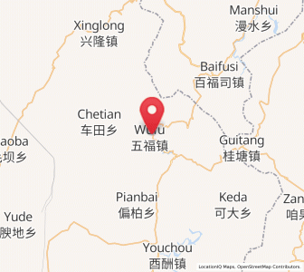 Map of Wufu, Chongqing