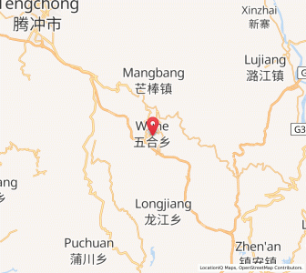 Map of Wuhe, Yunnan
