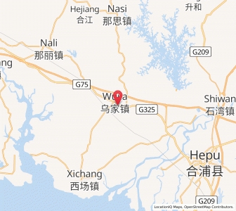 Map of Wujia, Guangxi
