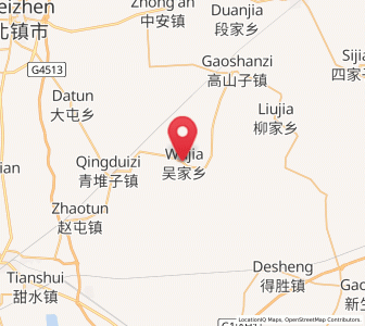 Map of Wujia, Liaoning