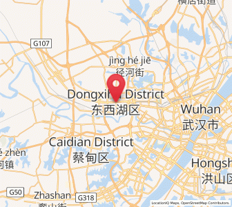 Map of Wujiashan, Hubei