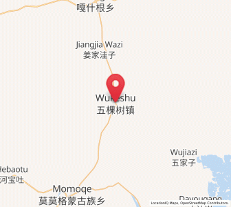 Map of Wukeshu, Jilin