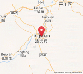 Map of Wulan, Gansu