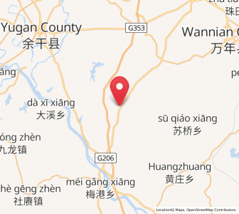 Map of Wuleixiang, Jiangxi