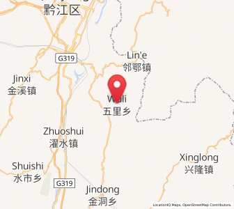 Map of Wuli, Chongqing