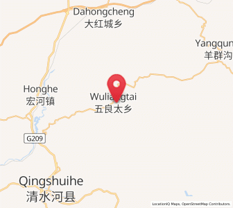 Map of Wuliangtai, Inner Mongolia