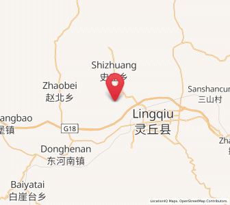 Map of Wuling, Shanxi