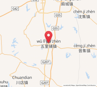 Map of Wulipu, Hubei