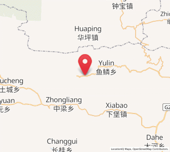 Map of Wulong, Chongqing