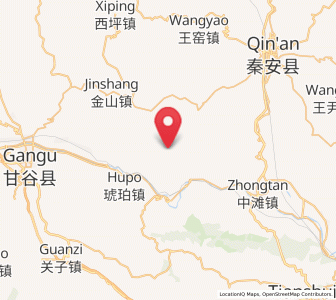 Map of Wulong, Gansu