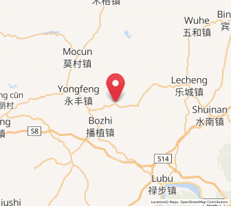 Map of Wulong, Guangdong