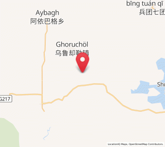 Map of Wuluquele, Xinjiang