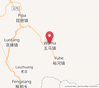 Map of Wuma, Gansu