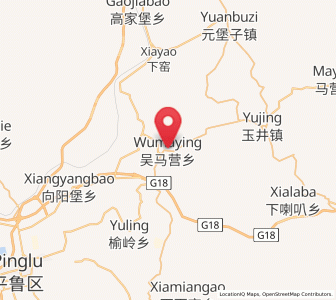 Map of Wumaying, Shanxi