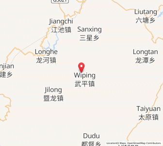 Map of Wuping, Chongqing