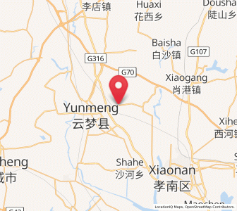 Map of Wupu, Hubei