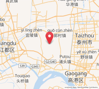 Map of Wuqiao, Jiangsu