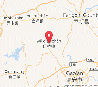 Map of Wuqiao, Jiangxi