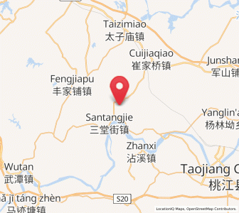 Map of Wuqishan, Hunan