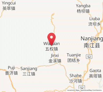 Map of Wuquan, Sichuan