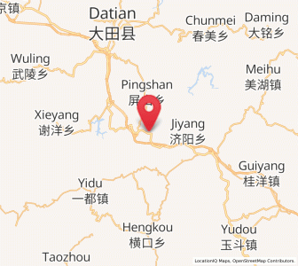 Map of Wushan, Fujian