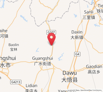 Map of Wushengguan, Hubei