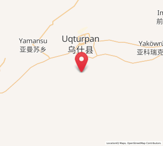 Map of Wushi, Xinjiang
