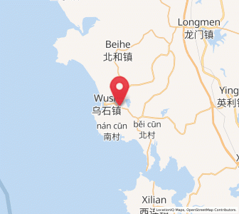 Map of Wushi, Guangdong