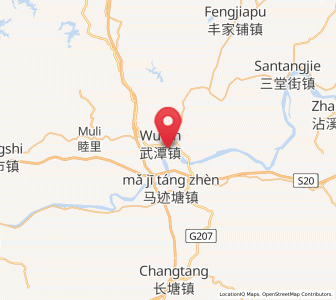 Map of Wutan, Hunan