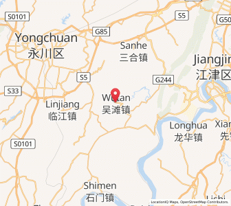 Map of Wutan, Chongqing