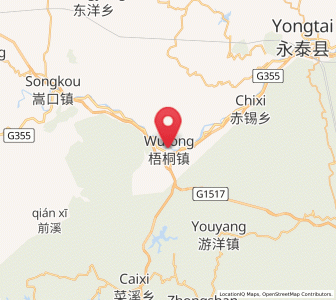 Map of Wutong, Fujian
