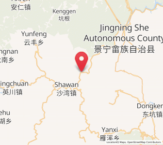 Map of Wutong, Zhejiang