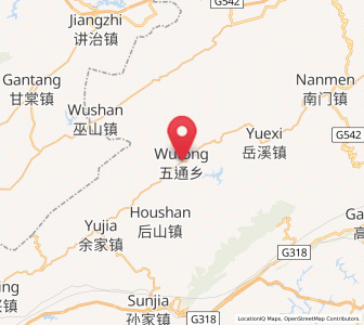Map of Wutong, Chongqing