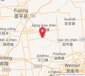 Map of Wutun, Shaanxi