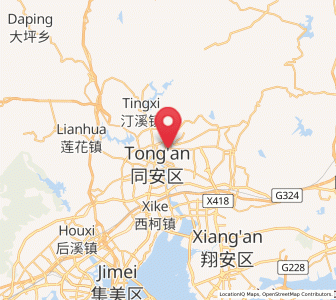 Map of Wuxian, Fujian