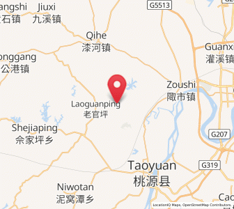 Map of Wuxihe, Hunan